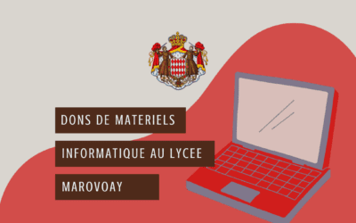 Le Lycée Marovoay reçoit des matériels informatique de la part du Consulat de Monaco à Madagascar